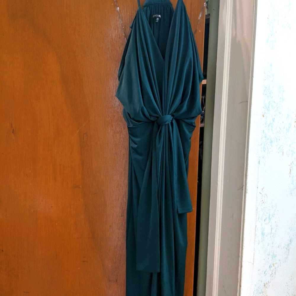 Emerald green formal dress